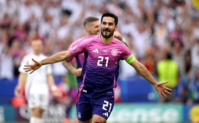 Fussball Euro 2024 Gruppe A 19.06.2024 Deutschland - Ungarn Deutschland Jubel nach dem Tor zum 2-0, Torschuetze Ilkay Guendogan