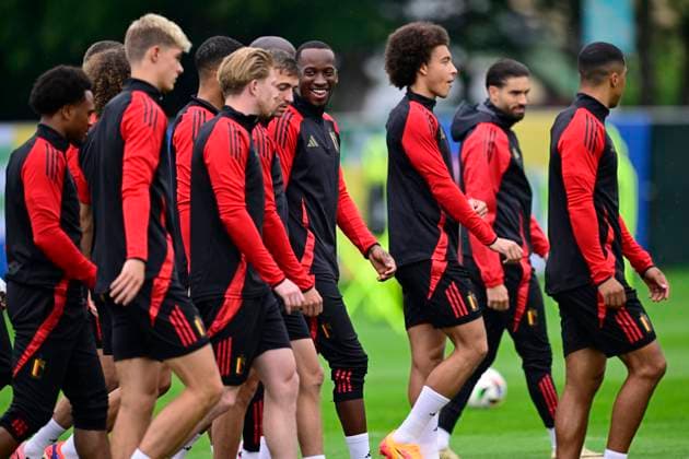 Belgium Media Activities - UEFA EURO, EM, Europameisterschaft,Fussball 2024 21 06 2024 FREIBERG AM NECKA, GERMANY - JUNE 21 : Lukebakio Dodi forward of Belgium during a training session of the Belgian Red Devils at the UEFA EURO 2024 European Football Championship tournament on June 21, 2024 in Freiberg am Necka, Germany, 21 06 2024 Freiberg am Necka Germany  Copyright: xPeterxDexVoechtx