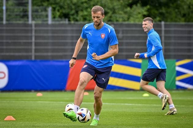 Czech national football team training before the Group F match against Georgia within the European Football Championships in Norderstedt, Germany, June 21, 2024. Tomas Soucek. (CTKxPhoto VitxSimanek) CTKPhotoP2024062103305  CTKPhotoP2024062103305