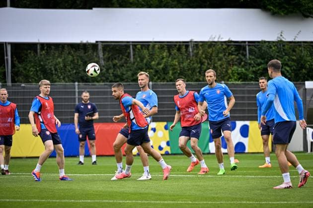 Czech national football team training before the Group F match against Georgia within the European Football Championships in Norderstedt, Germany, June 21, 2024. (CTKxPhoto VitxSimanek) CTKPhotoP2024062103527  CTKPhotoP2024062103527