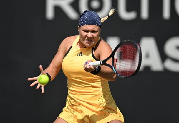 Diana Shnaider in quarter final action Rothesay Classic Birmingham, Day 5, Tennis, Edgbaston Priory Club, Birmingham, UK - 21 June 2024  Copyright: xAnnaxGowthorpe Shutterstockx 14543328d