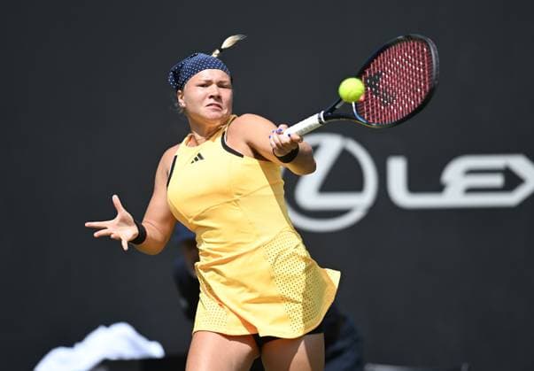 Diana Shnaider in quarter final action Rothesay Classic Birmingham, Day 5, Tennis, Edgbaston Priory Club, Birmingham, UK - 21 June 2024  Copyright: xAnnaxGowthorpe Shutterstockx 14543328l