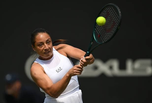 Elisabetta Cocciaretto in quarter final action Rothesay Classic Birmingham, Day 5, Tennis, Edgbaston Priory Club, Birmingham, UK - 21 June 2024  Copyright: xAnnaxGowthorpe Shutterstockx 14543328p