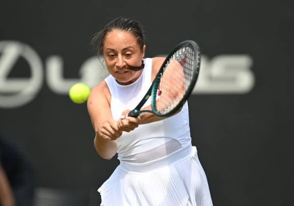 Elisabetta Cocciaretto in quarter final action Rothesay Classic Birmingham, Day 5, Tennis, Edgbaston Priory Club, Birmingham, UK - 21 June 2024  Copyright: xAnnaxGowthorpe Shutterstockx 14543328o