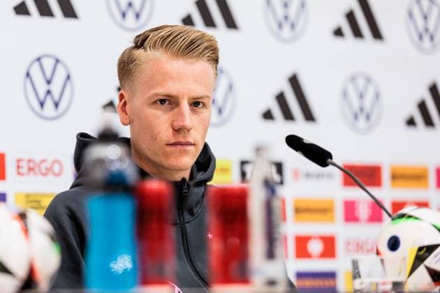 UEFA EURO 2024: Pressekonferenz Deutschland; 21.06.2024 Chris Führich (Deutschland, 11) UEFA EURO 2024: Pressekonferenz Deutschland; HerzoBase, Herzogenaurach am 21.06.2024 Copyright: xBEAUTIFULxSPORTS Wunderlx