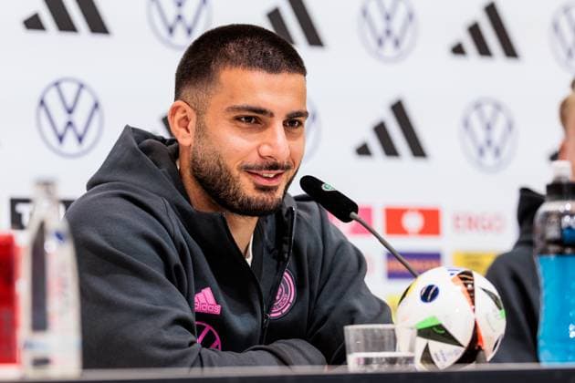 UEFA EURO 2024: Pressekonferenz Deutschland; 21.06.2024 Deniz Undav (Deutschland, 26) UEFA EURO 2024: Pressekonferenz Deutschland; HerzoBase, Herzogenaurach am 21.06.2024 Copyright: xBEAUTIFULxSPORTS Wunderlx