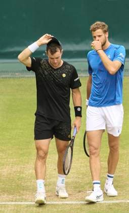 photo : Dominik KOEPFER (GER) spielte im Doppel mit Yannick HANFMANN (GER in blau) Tennis-Turnier Terra Wortmann Cup im Gerry Weber Sportpark (OWL-Arena) in Halle Westfalen Fr. 21.06.2024