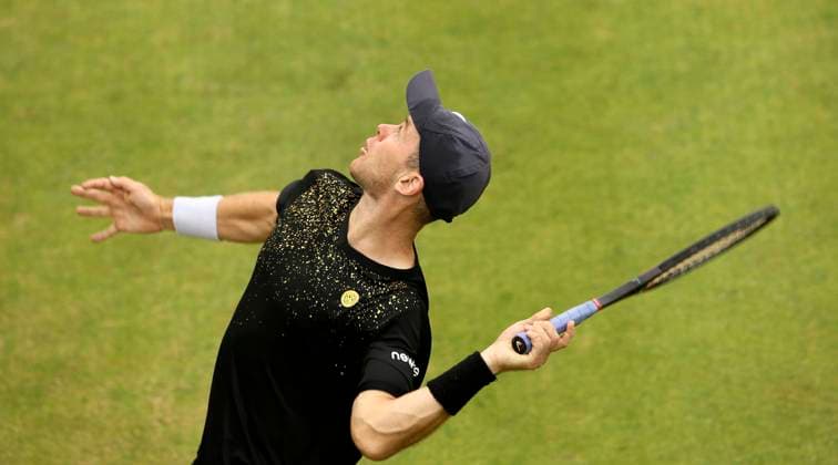 photo : Dominik KOEPFER (GER) spielte im Doppel mit Yannick HANFMANN (GER in blau) Tennis-Turnier Terra Wortmann Cup im Gerry Weber Sportpark (OWL-Arena) in Halle Westfalen Fr. 21.06.2024