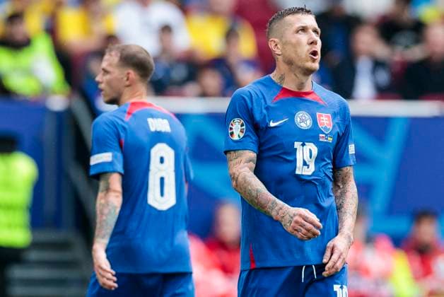 UEFA EURO, EM, Europameisterschaft,Fussball 2024: Slowakei - Ukraine; 21.06.2024 Juraj Kucka (Slowakei, 19). UEFA EURO 2024: Slowakei - Ukraine; Arena Düsseldorf, Düsseldorf am 21.06.2024 Copyright: xBEAUTIFULxSPORTS Meuselx