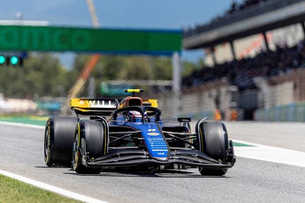 21st June 2024; Circuit de Barcelona-Catalunya, Barcelona, Spain; Formula 1 Spanish Grand Prix 2023; Free Practice Day; Logan Sargeant of the Williams F1 Team driving the FW46 during Free Practise session  ActionPlus12657739 PabloxGuillen