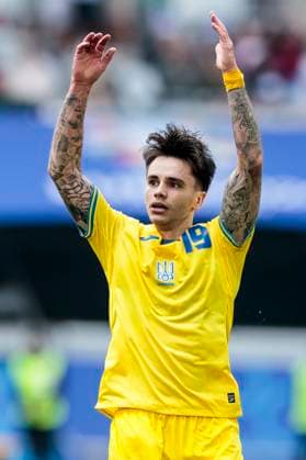 UEFA EURO, EM, Europameisterschaft,Fussball 2024: Slowakei - Ukraine; 21.06.2024 Mykola Shaparenko (Ukraine, 19) jubelt nach seinem Tor. UEFA EURO 2024: Slowakei - Ukraine; Arena Düsseldorf, Düsseldorf am 21.06.2024 Copyright: xBEAUTIFULxSPORTS Meuselx
