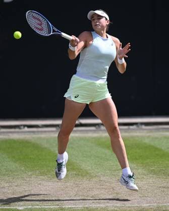 Caroline Dolehide of the USA in quarter final action Rothesay Classic Birmingham, Day 5, Tennis, Edgbaston Priory Club, Birmingham, UK - 21 June 2024  Copyright: xAnnaxGowthorpe Shutterstockx 14543328bb