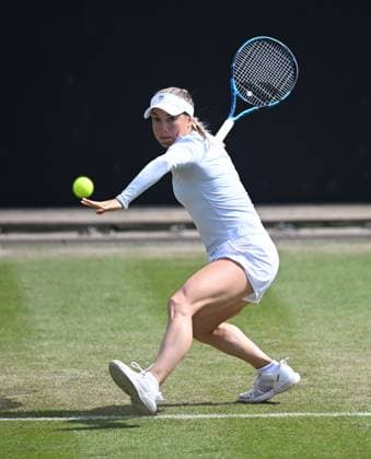 Yulia Putintseva of Kazakhstan in quarter final action Rothesay Classic Birmingham, Day 5, Tennis, Edgbaston Priory Club, Birmingham, UK - 21 June 2024  Copyright: xAnnaxGowthorpe Shutterstockx 14543328bj