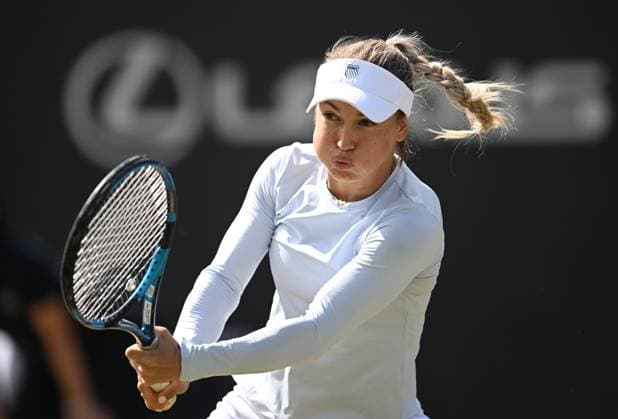 Yulia Putintseva of Kazakhstan in quarter final action Rothesay Classic Birmingham, Day 5, Tennis, Edgbaston Priory Club, Birmingham, UK - 21 June 2024  Copyright: xAnnaxGowthorpe Shutterstockx 14543328bn