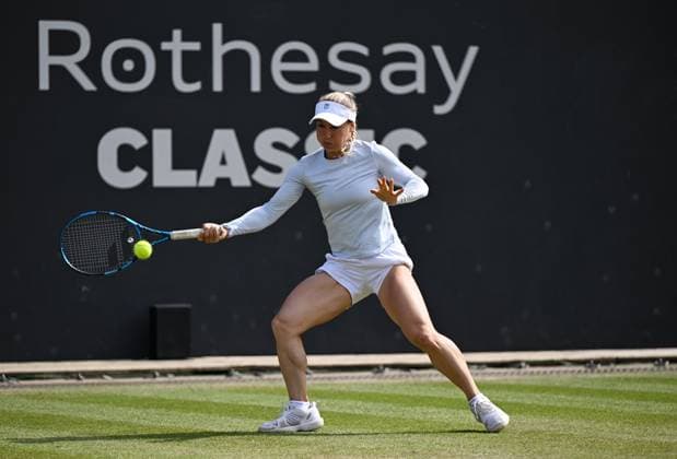 Yulia Putintseva of Kazakhstan in quarter final action Rothesay Classic Birmingham, Day 5, Tennis, Edgbaston Priory Club, Birmingham, UK - 21 June 2024  Copyright: xAnnaxGowthorpe Shutterstockx 14543328bp