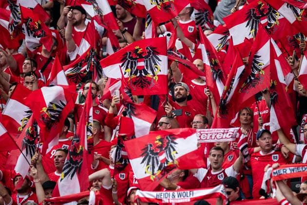 UEFA EURO, EM, Europameisterschaft,Fussball 2024: Polen - Österreich; 21.06.2024 Fans von Österreich UEFA EURO 2024: Polen - Österreich; Olympiastadion, Berlin; 21.06.2024 Copyright: xBEAUTIFULxSPORTS Buriakovx