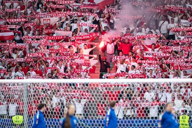 UEFA EURO, EM, Europameisterschaft,Fussball 2024: Polen - Österreich; 21.06.2024 Fans von Polen UEFA EURO 2024: Polen - Österreich; Olympiastadion, Berlin; 21.06.2024 Copyright: xBEAUTIFULxSPORTS Buriakovx