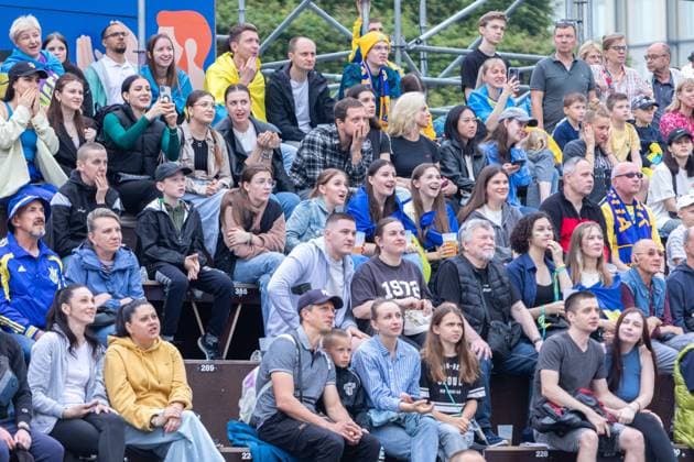 Fan Zone Schauspielhaus in Düsseldorf - Public Viewing: UEFA EURO, EM, Europameisterschaft,Fussball 2024 - Österreich gegen Frankreich; 21.06.2024 Fan Zone Schauspielhaus in Düsseldorf - Public Viewing: UEFA EURO 2024 - Österreich gegen Frankreich am 21.06.2024, Düsseldorf. - Copyright: xBEAUTIFULxSPORTS KennyxBeelex