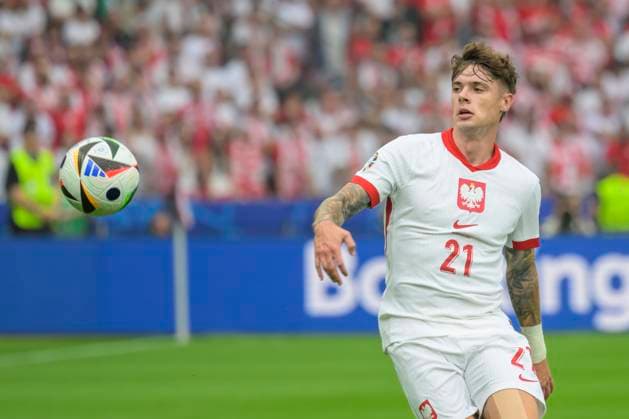 GER, Berlin, Fussball, Poland vs Austria, Gruppe D, Gruppenphase, UEFA EURO, EM, Europameisterschaft,Fussball 2024, MD3, SP, Olympia - Stadion Berlin, Nicola Zalewski (Poland), 21.06. 2024, Copyright: HMBxMedia UwexKoch