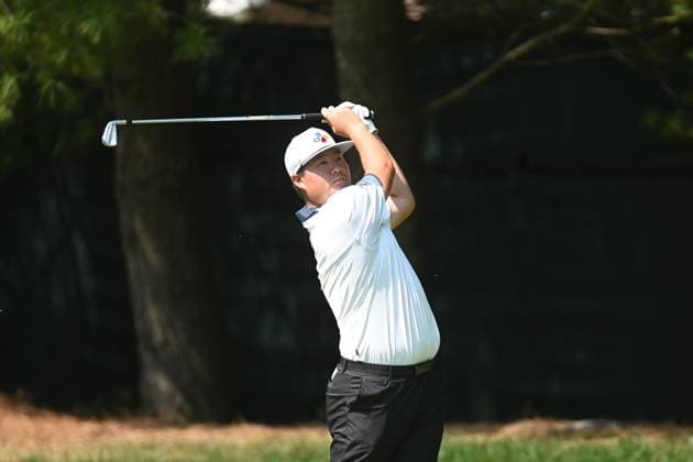 Friday June 21, 2024: Sungjae Im watches his tee shot on the 8th hole during the second round of the Travelers Golf Championship in Cromwell, Connecticut. CSM Cromwell USA - ZUMAc04_ 20240621_zma_c04_023 Copyright: xGregoryxVasilx