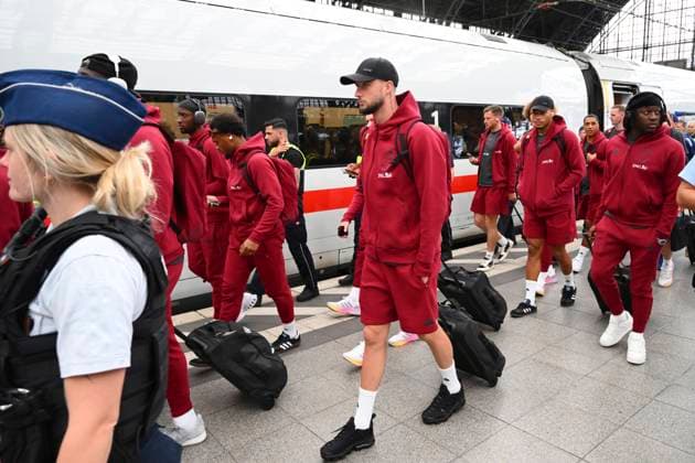 Belgium Media Activities - UEFA EURO, EM, Europameisterschaft,Fussball 2024 21 06 2024 COLOGNE, GERMANY - JUNE 21 : Debast Zeno defender of Belgium pictured during team arrival at the railway station ahead of the UEFA EURO 2024 European Football Championship tournament group E stage match between Belgium and Romania at Cologne Stadium on June 21, 2024 in Cologne, Germany, 21 06 2024 Cologne Germany  Copyright: xVincentxKalutx