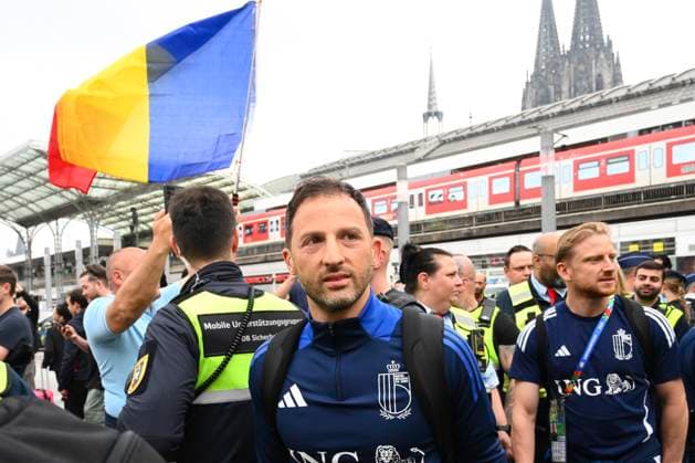 Belgium Media Activities - UEFA EURO, EM, Europameisterschaft,Fussball 2024 21 06 2024 COLOGNE, GERMANY - JUNE 21 : Tedesco Domenico head coach of Belgium pictured during team arrival at the railway station ahead of the UEFA EURO 2024 European Football Championship tournament group E stage match between Belgium and Romania at Cologne Stadium on June 21, 2024 in Cologne, Germany, 21 06 2024 Cologne Germany  Copyright: xVincentxKalutx