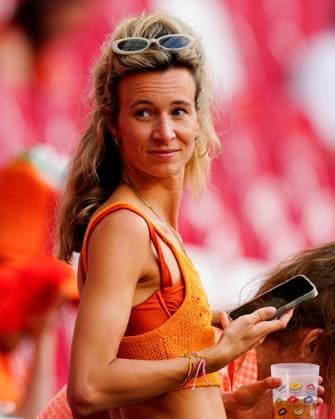 A fan of The Netherlands enjoys the pre-match atmosphere Netherlands v France, UEFA European Championship, EM, Europameisterschaft 2024, Group D, Football, Leipzig Stadium, Leipzig, Germany, 21 Jun 2024 EDITORIAL USE ONLY No use with unauthorised audio, video, data, fixture lists, club league logos or live services. Online in-match use limited to 120 images, no video emulation. No use in betting, games or single club league player publications. Copyright: xDavexShopland Shutterstockx 14543880q
