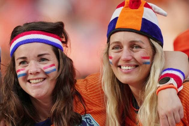 Netherlands supporters the Euro 2024 soccer match between Netherlands and France at the Leipzig Arena , Leipzig, Germany - Friday 21 June 2024. - Soccer .  Copyright: xSpada LaPressex
