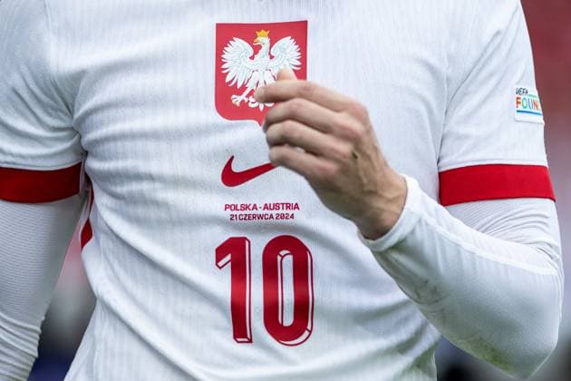 UEFA EURO, EM, Europameisterschaft,Fussball 2024: Polen - Österreich; 21.06.2024 Symbolbild, Logo von Nationalmannschaft Polen UEFA EURO 2024: Polen - Österreich; Olympiastadion, Berlin; 21.06.2024 Copyright: xBEAUTIFULxSPORTS Buriakovx