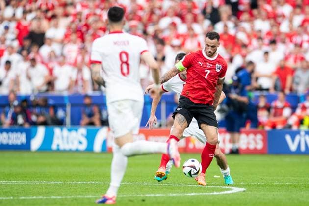 UEFA EURO, EM, Europameisterschaft,Fussball 2024: Polen - Österreich; 21.06.2024 Marko Arnautovic (Österreich, 7) UEFA EURO 2024: Polen - Österreich; Olympiastadion, Berlin; 21.06.2024 Copyright: xBEAUTIFULxSPORTS Buriakovx