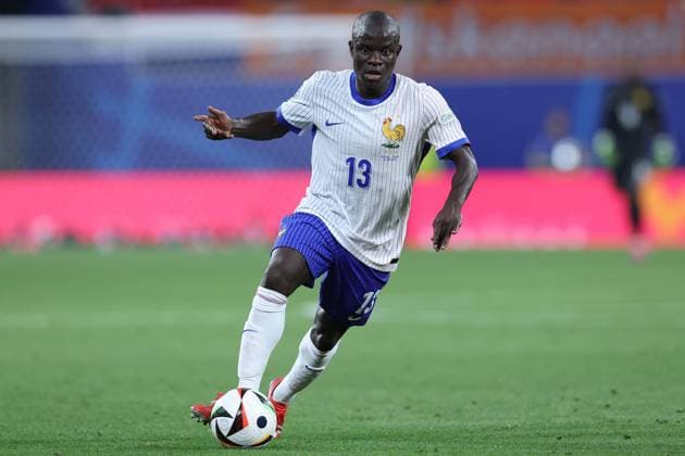 Fußball UEFA EURO, EM, Europameisterschaft,Fussball 2024 Gruppenphase 2. Spieltag Niederlande - Frankreich am 21.06.2024 im Leipzig Stadion in Leipzig N Golo Kante ( Frankreich )