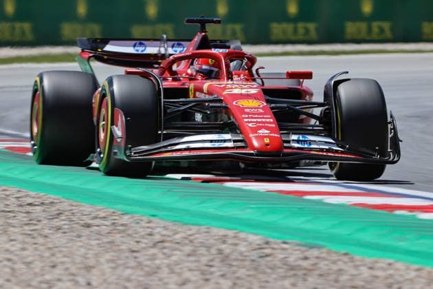 Catalunya Circuit 16 Charles Leclerc (mco) Scuderia Ferrari (ita) Ferrari SF-243,during the 2024 Formula 1 Spain Grand Prix, 10th round of the 2024 Formula 1 World Championship, WM, Weltmeisterschaft from June 21 to 23, 2024 at the Barcelona Catalunya Circuit. (Philippe Nanchino SPP) Copyright: xPhilippexNanchinox xSPPx spp-en-EuSpIm-MPS_PPN_GP_Spain_21Jun2024_BC061