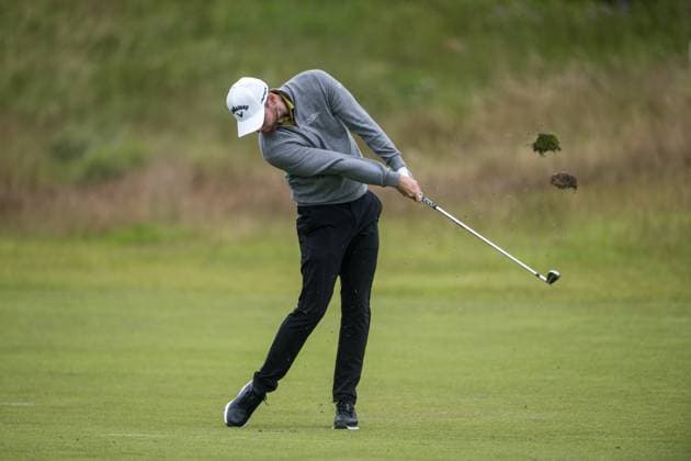 KLM Open - Day Two AMSTERDAM, NETHERLANDS - JUNE 21: Daniel Gavins of England on the 1st hole during the second round of the KLM Open at The International on June 21, 2024 in Amsterdam, Netherlands. Photo By Andy Astfalck Copyright: xBEAUTIFULxSPORTS Astfalckx