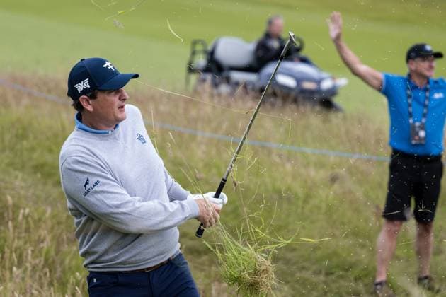 KLM Open - Day Two AMSTERDAM, NETHERLANDS - JUNE 21: Henrik Norlander of Sweden on the of 1st hole during the second round of the KLM Open at The International on June 21, 2024 in Amsterdam, Netherlands. Photo By Andy Astfalck Copyright: xBEAUTIFULxSPORTS Astfalckx