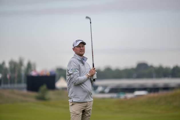 KLM Open - Day Two AMSTERDAM, NETHERLANDS - JUNE 21: Justin Harding of South Africa on the 1st hole during the second round of the KLM Open at The International on June 21, 2024 in Amsterdam, Netherlands. Photo By Andy Astfalck Copyright: xBEAUTIFULxSPORTS Astfalckx