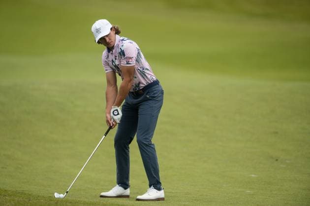KLM Open - Day Two AMSTERDAM, NETHERLANDS - JUNE 21: James Nicholas of the USA on the 1st hole during the second round of the KLM Open at The International on June 21, 2024 in Amsterdam, Netherlands. Photo By Andy Astfalck Copyright: xBEAUTIFULxSPORTS Astfalckx