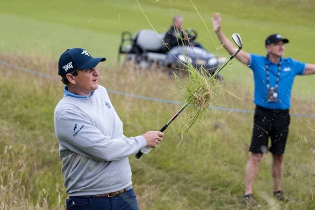 KLM Open - Day Two AMSTERDAM, NETHERLANDS - JUNE 21: Henrik Norlander of Sweden on the of 1st hole during the second round of the KLM Open at The International on June 21, 2024 in Amsterdam, Netherlands. Photo By Andy Astfalck Copyright: xBEAUTIFULxSPORTS Astfalckx