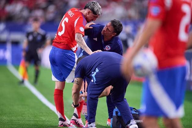 RECORD DATE NOT STATED Copa America USA 2024 Peru vs Chile Diego Valdes of Chile during the game between Peru and Chile as part of the CONMEBOL Copa America USA 2024 group A, at AT-T Stadium, on June 21, 2024 in Arlington, Texas, United States. ARLINGTON TEXAS UNITED STATES  Copyright: xJosexLuisxMelgarejox 20240621203522_CA_GA_2024_PER_CHI_VALDES195