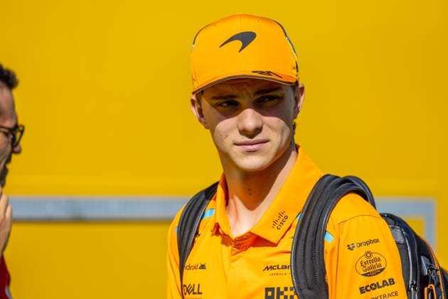 BARCELONA, SPAIN - JUNE 22: Oscar Piastri (81) of Australia and team McLaren F1 Team before FP3 practice on Saturday, June 22, 2024 at the Circuit De Catalunya in Barcelona, Spain. (Photo by Bob Kupbens Icon Sportswire) AUTO: JUN 22 F1 Spanish Grand Prix EDITORIAL USE ONLY Icon240622021