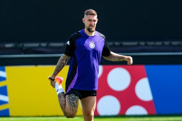 Robert Andrich (Deutschland , 23), GER, EURO 2024, Abschlusstraining Deutschland, vor Schweiz vs Deutschland, Fussball Europameisterschaft, Herzogenaurach, 22.06.2024 GER, EURO 2024, Abschlusstraining Deutschland, vor Schweiz vs Deutschland, Fussball Europameisterschaft, Herzogenaurach, 22.06.2024 Herzogenaurach Copyright: xEibner-Pressefoto FlorianxWieganx EP_FWD