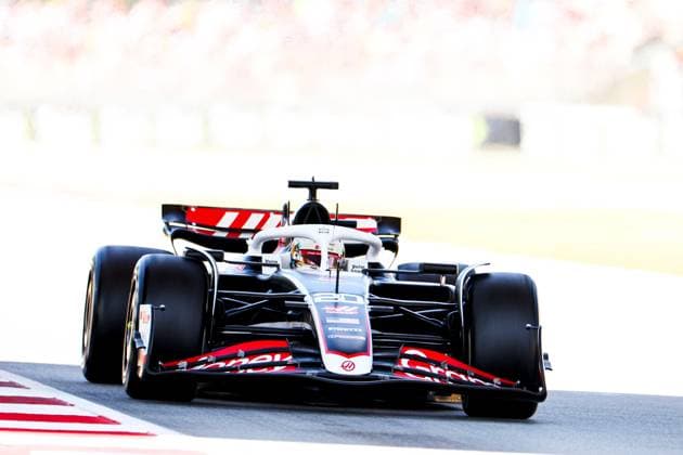 Kevin Magnussen of Denmark and Haas F1 in Aktion, Qualifying, F1 Grand Prix of Spain, Circuit de Barcelona-Catalunya am 22. June 2024 in Barcelona, Spain. (Foto von Diogo Cardoso DeFodi Images) Kevin Magnussen of Denmark and Haas F1 in action, Qualifying, F1 Grand Prix of Spain, Circuit de Barcelona-Catalunya on June 22, 2024 in Barcelona, Spain. (Photo by Diogo Cardoso DeFodi Images) Defodi-645_f1spa20240622_0671
