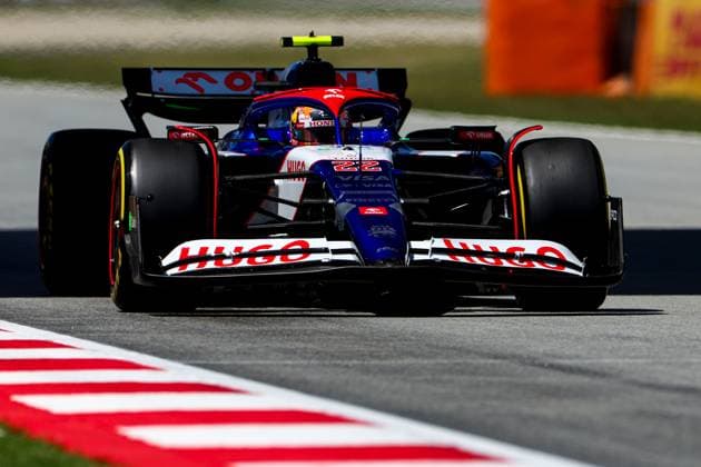 Yuki Tsunoda of Japan and Visa Cash App RB in Aktion, Qualifying, F1 Grand Prix of Spain, Circuit de Barcelona-Catalunya am 22. June 2024 in Barcelona, Spain. (Foto von Diogo Cardoso DeFodi Images) Yuki Tsunoda of Japan and Visa Cash App RB in action, Qualifying, F1 Grand Prix of Spain, Circuit de Barcelona-Catalunya on June 22, 2024 in Barcelona, Spain. (Photo by Diogo Cardoso DeFodi Images) Defodi-645_f1spa20240622_0958