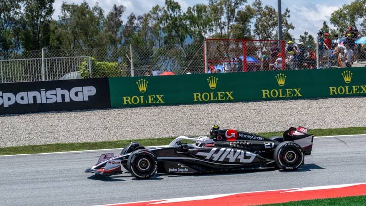 Barcelona: No?Ã‚Â°27 Nico Hulkenberg GER MoneyGram Haas F1 Team during Formula 1 Aramco Gran Premio de Espana 2024 - Practice 3, Formula 1 Championship in Barcelona, Spain, June 22 2024 Formula 1 Championship - Formula 1 Aramco Gran Premio de Espana 2024 - Practice 3  - ZUMAp169 20240622_zsa_p169_172 Copyright: xIPAx