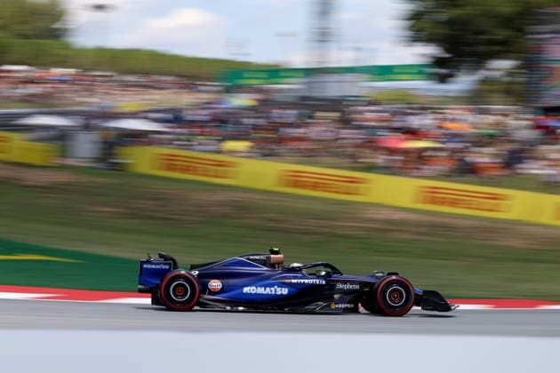 22.06.2024, xrarjax, Motorsport FIA Formel 1, Großer Preis von Spanien emspor, v.l. 3. freies Training FP3 Logan Sargeant (Williams Racing) Startnummer 02 Barcelona