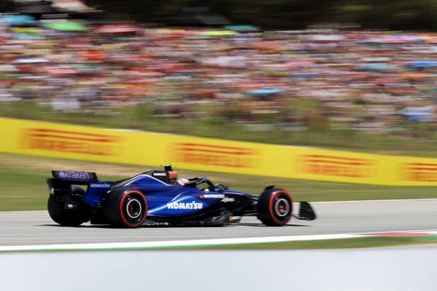 22.06.2024, xrarjax, Motorsport FIA Formel 1, Großer Preis von Spanien emspor, v.l. 3. freies Training FP3 Logan Sargeant (Williams Racing) Startnummer 02 Barcelona