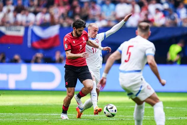 GER, Georgien vs. Tschechien, Fussball Europameisterschaft, UEFA EURO, EM, Europameisterschaft,Fussball 2024, Spieltag 2, 22.06.2024 GER, Georgien vs. Tschechien, Fussball Europameisterschaft, UEFA Euro 2024, Spieltag 2, 22.06.2024 Hamburg Copyright: xEibner-Pressefoto MarcelxvonxFehrnx EP_MFN