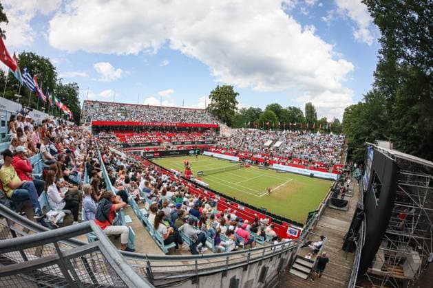 Viertelfinale im vollbesetzen Steffi-Graf-Stadion, ecotrans Ladies Open 2024, Berlin, LTTC Rot-Weiß , 22.06.2024, Copyright: xClaudioxGärtnerx