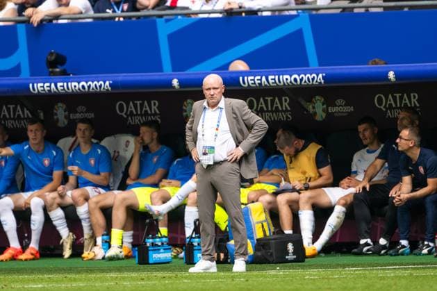 Georgia v Czechia, UEFA EURO, EM, Europameisterschaft,Fussball 2024, Hamburg, Germany Hamburg, Germany. 22nd, June 2024. Head coach Ivan Hasek of Czechia seen during the UEFA Euro 2024 match in Group B between Georgia and Czechia at Volksparkstadion in Hamburg. Hamburg Germany  Copyright: xGonzalesxPhoto FrederikkexJensenx