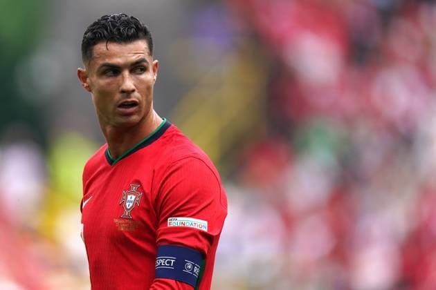 2024-06-22 Turkiye v Portugal - Group F - UEFA EURO, EM, Europameisterschaft,Fussball 2024 DORTMUND, GERMANY - JUNE 22: Cristiano Ronaldo of Portugal during the Group F - UEFA EURO 2024 match between Turkiye and Portugal at BVB Stadion Dortmund on June 22, 2024 in Dortmund, Germany. (Photo by Joris Verwijst BSR Agency) Dortmund Germany Content not available for redistribution in The Netherlands directly or indirectly through any third parties. Copyright: xBSRxAgencyx