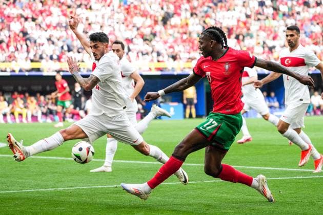 Flanke Rafael Leao (Portugal, 17) - Dortmund 22.06.2024: Türkei vs. Portugal, EURO2024 M23, Gruppe F, EM-Arena Dortmund